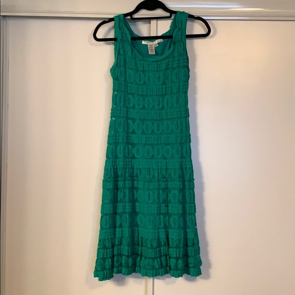 Max Studio | Dresses | Max Studio Green Lace And Spandex Dress S | Poshmark